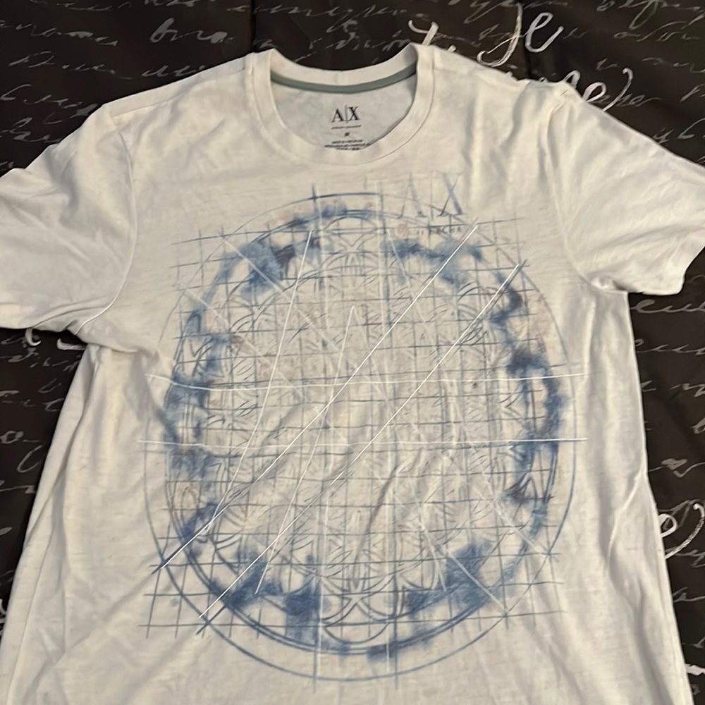 Medium Armani Exchange Blue and White logo